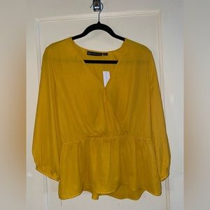 Cinch-Waist Wrap Top | New York & Company